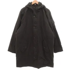 ユニクロ UNIQLO フーデッドコート XL 黒 ブラック 長袖 フード付き 無地 /ML ■ECF001