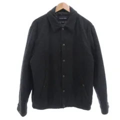 ランズエンド LANDS' END ジャケット ウール L チャコールグレー 無地 レギュラーカラー 長袖 /ML ■GY66