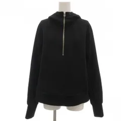 リタジーンズトウキョウ RITA JEANS TOKYO パーカー 黒 ブラック フード付き ハーフジップ 長袖 ECF001 /SC ■ECF001のサムネイル