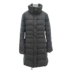 インディヴィ INDIVI ダウンコート 38 グレー ロング丈 スタンドカラー 比翼デザイン /NU ■ECF001