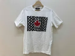 DSQUARED2 ディースクエアード 総柄ロゴプリント半袖Tシャツ 21SS サイズL ホワイト コットン 綿 ポルトガル製 S74GD0827