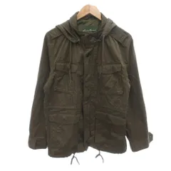 エディーバウアー EDDIE BAUER 美品 ジャケット S 緑 グリーン フード付き 長袖 ミリタリー フラップポケット 43212443 /HW ■ECF001