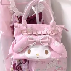 マイメロディ フラワー トートバッグ ピンク バッグ