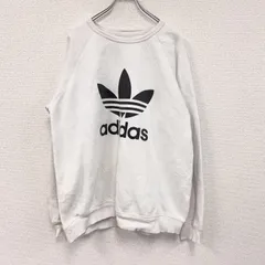 古着 used　adidas　アディダス　スウェット/トレーナー　白　ホワイト　XLサイズ【値引き交渉OK！】