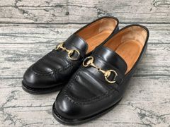 即購入可！】Luca Grossi黒レザービットローファーイタリー 4-88