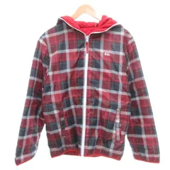 クイックシルバー QUIKSILVER フードジャケット ブルゾン リバーシブル 赤 レッド チェック柄 /NL ■GY58のサムネイル