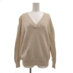 B&Y ユナイテッドアローズ BEAUTY&YOUTH ビューティー&ユース ニット セーター Vネック 長袖 ベージュ /JS ■GY61