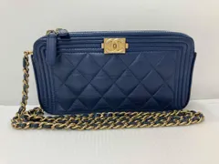 【エントルピー鑑定書】CHANEL シャネル　マトラッセ ボーイシャネル チェーンウォレット