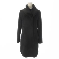 モディファイ Modify コート 40 黒 ブラック 無地 ビッグカラー 長袖 /AO14 ■GY60