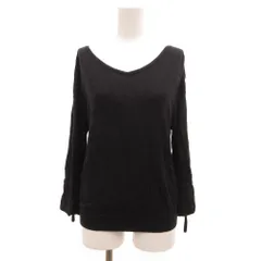 アンタイトル UNTITLED ニット セーター 長袖 ラウンドネック 2 黒 ブラック /JS ■GY60