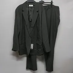 レディース　スーツ　セレモニー　ジャケット　パンツ　チャコールグレー　大きいサイズ　8L  ☆KP-028☆