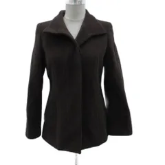 コルディア CORDIER ジャケット ミドル丈 アンゴラ 40 L ダークブラウン /SM8 ■GY58