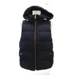 ジーユー GU 中綿ベスト ジャケット M 紺 ネイビー 2WAY フード付き /SM8 ■GY58