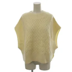 センスオブプレイス バイ アーバンリサーチ Sense of Place by Urban Research ニットベスト M 白 ホワイト ケーブル編み ラウンドネック ノースリーブ /LP ■GY60