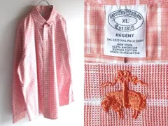美品 Brooks Brothers ブルックスブラザーズ REGENT FIT アメリカンスーピマコットン 羊ロゴ刺繍 チェックBDシャツ XL 大きいサイズ
