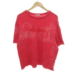 ザラ ZARA Tシャツ カットソー  M 赤 レッド 半袖 かすれ加工 エンボス加工 4090/402/600 /HW ■GY58
