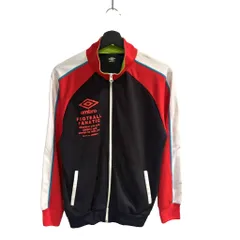 アンブロ UMBRO タグ付き ジャージ ジャケット ジップアップ 160㎝ 赤 レッド ■GY61のサムネイル