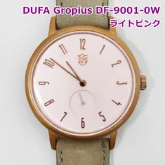 稼働品 DUFA Gropius DF-9001-0W 腕時計 ライトピンク ドイツ製 メンズ 38mm スモセコ アナログ グロピウス ドゥッファ R2602-194のサムネイル