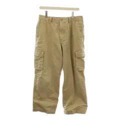 エディーバウアー EDDIE BAUER カーゴパンツ 34 ベージュ 無地 カーゴポケット 長ズボン /LP ■GY60のサムネイル