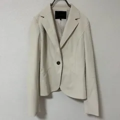 《美品》UNTITLED ジャケット ベージュ 3 オフィス フォーマル キレイめ