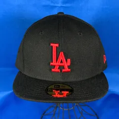 美品 NEW ERA ロサンゼルス・ドジャース LA  7 1/2 (59.6cm) BLACK