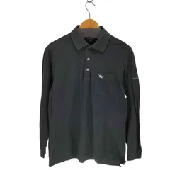 バーバリーゴルフ BURBERRY GOLF ホースロゴ刺繍L/Sポロシャツ メンズ  L