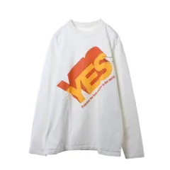MARTINE ROSE YES プリント ロングTシャツ M ホワイト マーティンローズのサムネイル