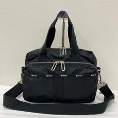 295　LeSportsac　レスポートサック　METRO CONVERTIBLE　メトロコンバーチブル　2way　ショルダーバッグ　ハンドバッグ　トートバッグ　ブラック　黒　無地　レディース　軽量　シンプル　カジュアル　ポケット多数　エッセンシャル