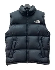 ザノースフェイス THE NORTH FACE NUPTSE DOWN VEST ヌプシ ダウン ベスト ジップアップ アウトドア アウター 刺繍 黒 ND92232 ベスト ロゴ ブラック XLサイズ 104MT-2794