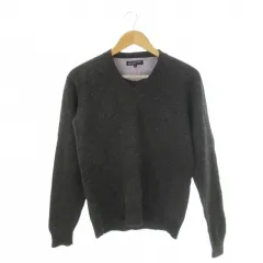 B&Y ユナイテッドアローズ BEAUTY&YOUTH ビューティー&ユース ニット セーター Vネック 長袖 ウール L グレー /CK10 ■GY58