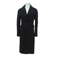 ザラ ベーシック ZARA BASIC チェスターコート ロング丈 M 黒 ブラック ダブルボタン ダブルブレスト /HO1 ■GY58のサムネイル