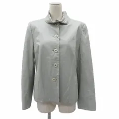 セシオセラ CECI OU CELA レザージャケット 革ジャン ミドル丈 40 L ミントグリーン スタンドカラー /NM8 ■GY61