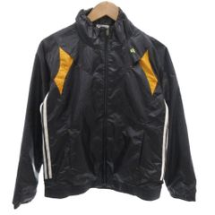 아디다스 adidas 윈드 브레이커 점퍼 블루존 M 블랙 블랙 오렌지 긴팔 스탠드 칼라 /KR ■GY58