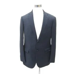 ユナイテッドアローズ A DAY IN THE LIFE UNITED ARROWS テーラードジャケット ミドル丈 シングルボタン 総裏地 50 L 紺 ネイビー /SY36 ■GY58