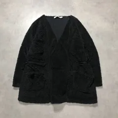 GQ4835◇rehacer : フリース カーディガン◇M◇ブラック レアセルのサムネイル