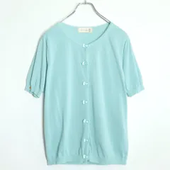 フランシュリッペ★パステルカラーが目を惹く♪ニットカーディガン リボン 大きいサイズFL5 水色系 z18304