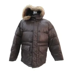 ユニクロ UNIQLO ダウンジャケット ミドル丈 2WAY ファー フード付き 2 ダークブラウン /SM1 ■GY61