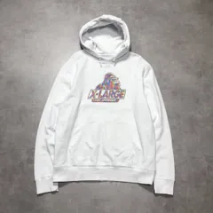 GQ4840◇XLARGE : プルオーバーフーディー◇L◇白系 エクストララージ スウェット パーカー