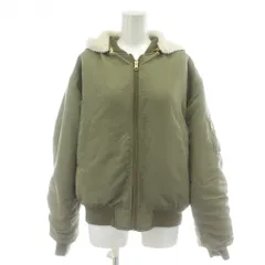 アースミュージック&エコロジー EARTH MUSIC & ECOLOGY ブルゾン F カーキ 無地 フード付き 長袖 /PP ■GY59