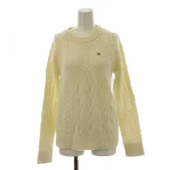 アーノルドパーマー Arnold Palmer ニット セーター ウール 3 白 ホワイト 長袖 ケーブル編み ラウンドネック /LP ■GY60