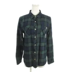 アーノルドパーマー Arnold Palmer CLASSIC STYLE ネルシャツ 3 緑 グリーン チェック柄 長袖 ロゴ刺繍 襟付き /AH31 ■GY58