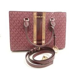MICHAEL KORS マイケルコース シーラ ミディアム シグネチャー ロゴ＆メタリック 35F4G6HS3B ハンドバッグ ワイン パープル ショルダーバッグ 2way レディース AD1606 