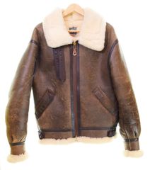 希少カラー■TEODEM フライトジャケット　B-3 羊革　ムートン　レッド　L 希少カラー□TEODEM フライトジャケット B-3 羊革 ムートン レッド L