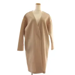 ショコラフィネローブ chocol raffine robe ノーカラーコート F ベージュ Vネック 長袖 /GP ■GY60のサムネイル