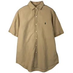 古着 ラルフローレン Ralph Lauren 半袖 リネンシャツ メンズM相当/eaa590735