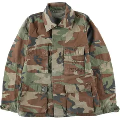 古着 迷彩柄 ウッドランドカモ ステンシル入り B.D.U ミリタリージャケット MEDIUM-REGULAR メンズM相当/eaa618212