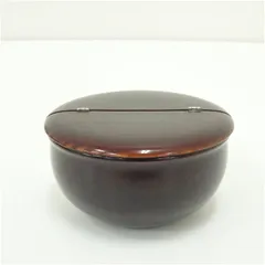 溜塗老松茶入  茶入れ 茶道 茶道具 おしゃれ 道具 濃茶 抹茶 骨董 茶器 保存 容器 お茶 茶会 茶事 茶の湯