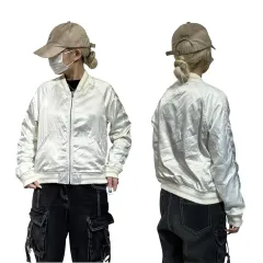 日本 ヴィンテージ 白 クロップド スタジャン ジャケット