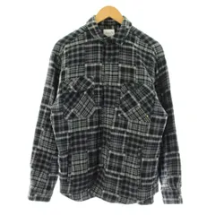 アーノルドパーマー Arnold Palmer カジュアルシャツ 長袖 チェック柄 ロゴ刺繍 LL グレー /KU ■ECB001