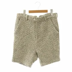 ルイス Lui's ショートパンツ ジッパーフライ S アイボリー ブラック /DO ■ECB001